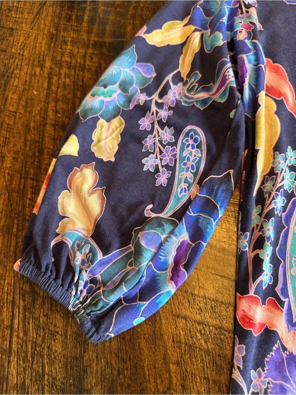 Johnny Was | The Janie Favorite Puff Sleeve Top in Stevies Garden Print, XS